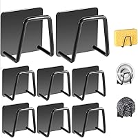 Vista 7 de 4 soportes de esponja de fregadero de alta calidad para cepillo de fregadero de cocina, acero inoxidable SUS304, impermeable, a prueba de óxido