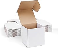 Vista 42 de ZBEIVAN Cajas de envío pequeñas negras de 8 x 6 x 4, 20 paquetes de cajas de cartón corrugado para embalaje de regalos de pequeñas empresas con tapas