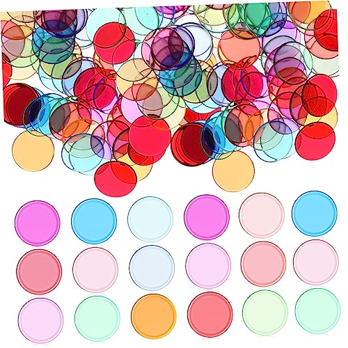 SUPVOX 300Pcs Bingo Chips Plastic Round Markers for Bingo Game Counting Games and Math Practice for Enhanced Play Experience