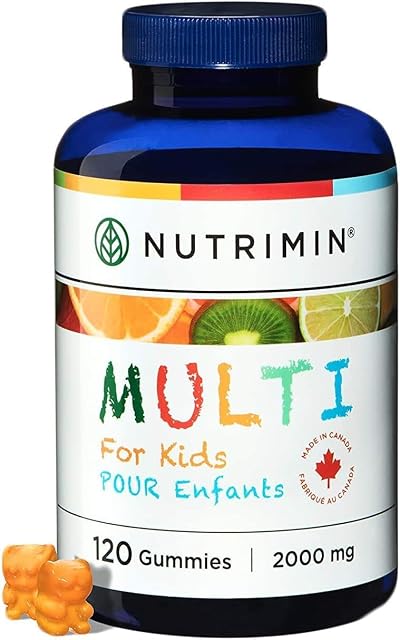 Multi+ Gummy for Kids - Allergen Free Vegan Vitamins and Nutrients - 120 Count of Halal Multivitamin Gummies (30 day supply)