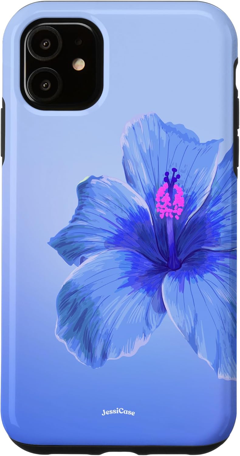 ISLAND FLOWER GIRL BLUE Case for iPhone 14
