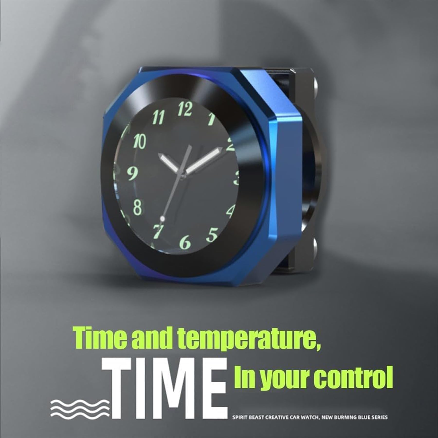 YeahBoom Motorraduhr für Lenker Wasserdicht,Motorrad Lenkeruhr,Fahrraduhr für Lenker,Lenkeruhr Motorrad,Motorrad-Uhren,wasserdichte Nachtleuchtende,Lenkerhalterung Uhr für Motorräder Elektrofahrzeuge