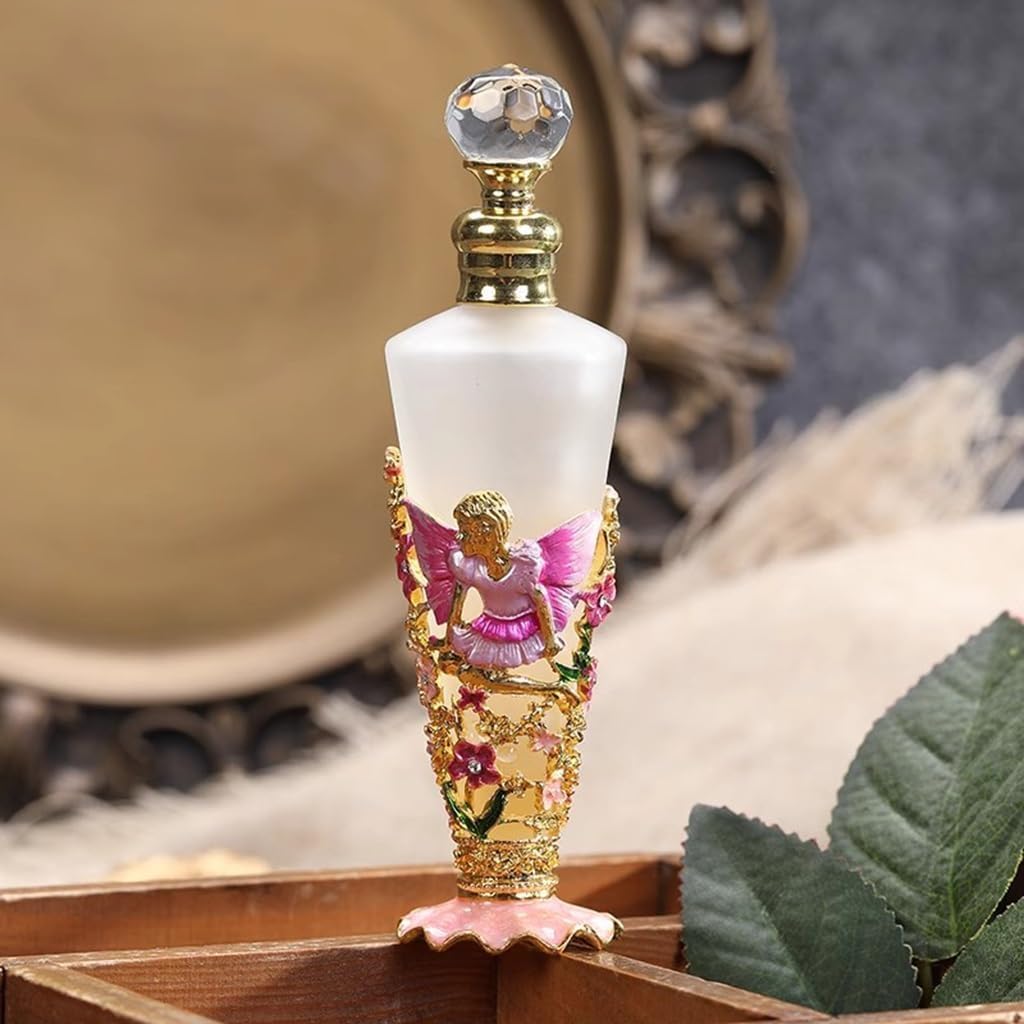 香水スプレーボトル、香水詰め替えボトル、ポータブル香水ボトル、30mlヴィンテージ香水ボトル、バタフライカバー付き装飾香水ボトル、詰
