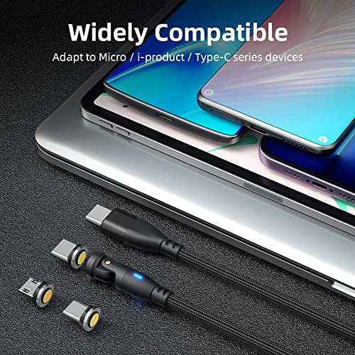 P-TECHUK 60W Rotating Super Fast USB C Magnetic Data Cable - Image 3