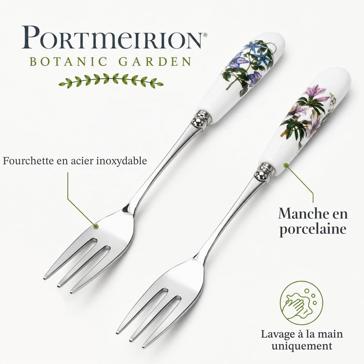 Botanic Garden Portmeirion Lot de 6 Fourchettes à Pâtisserie (Multicolore)