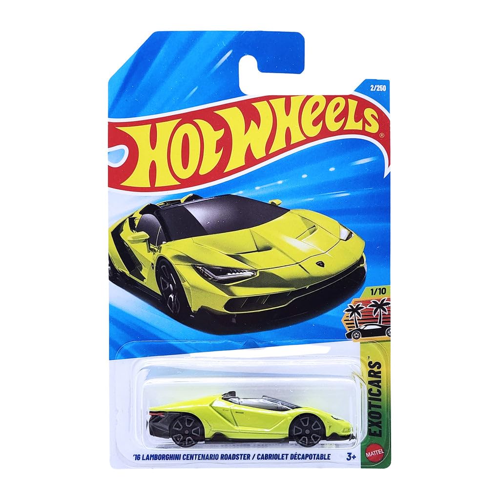 Hot Wheels 1:64 Lamborghini Centenario Roadster Green - Image 1