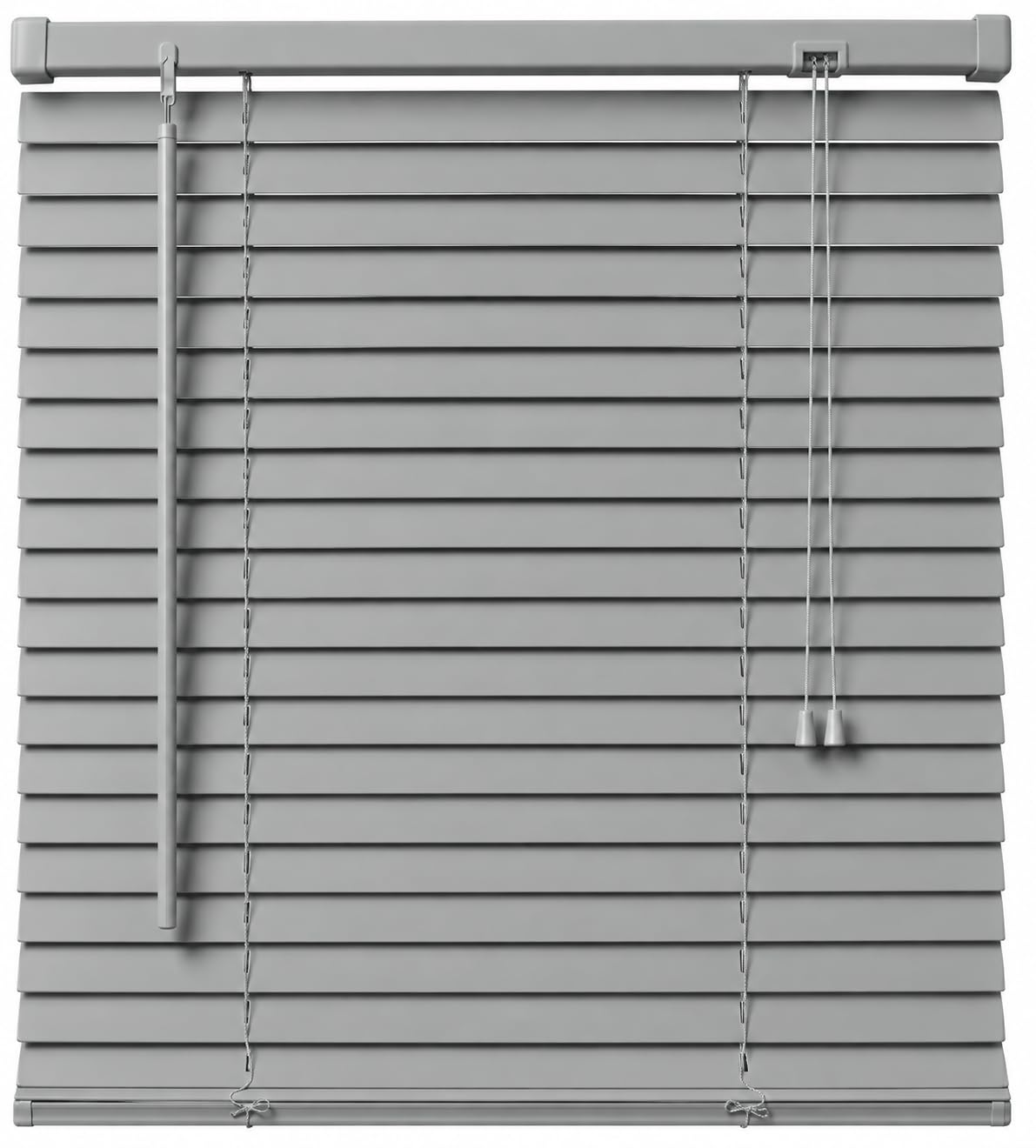 Ruby Deals Grey PVC Venetian Blinds Window 25mm Slats 170W x 213H cm