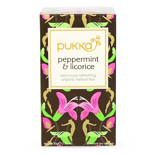 PUKKA Menta orgánica y regaliz, 20 EA