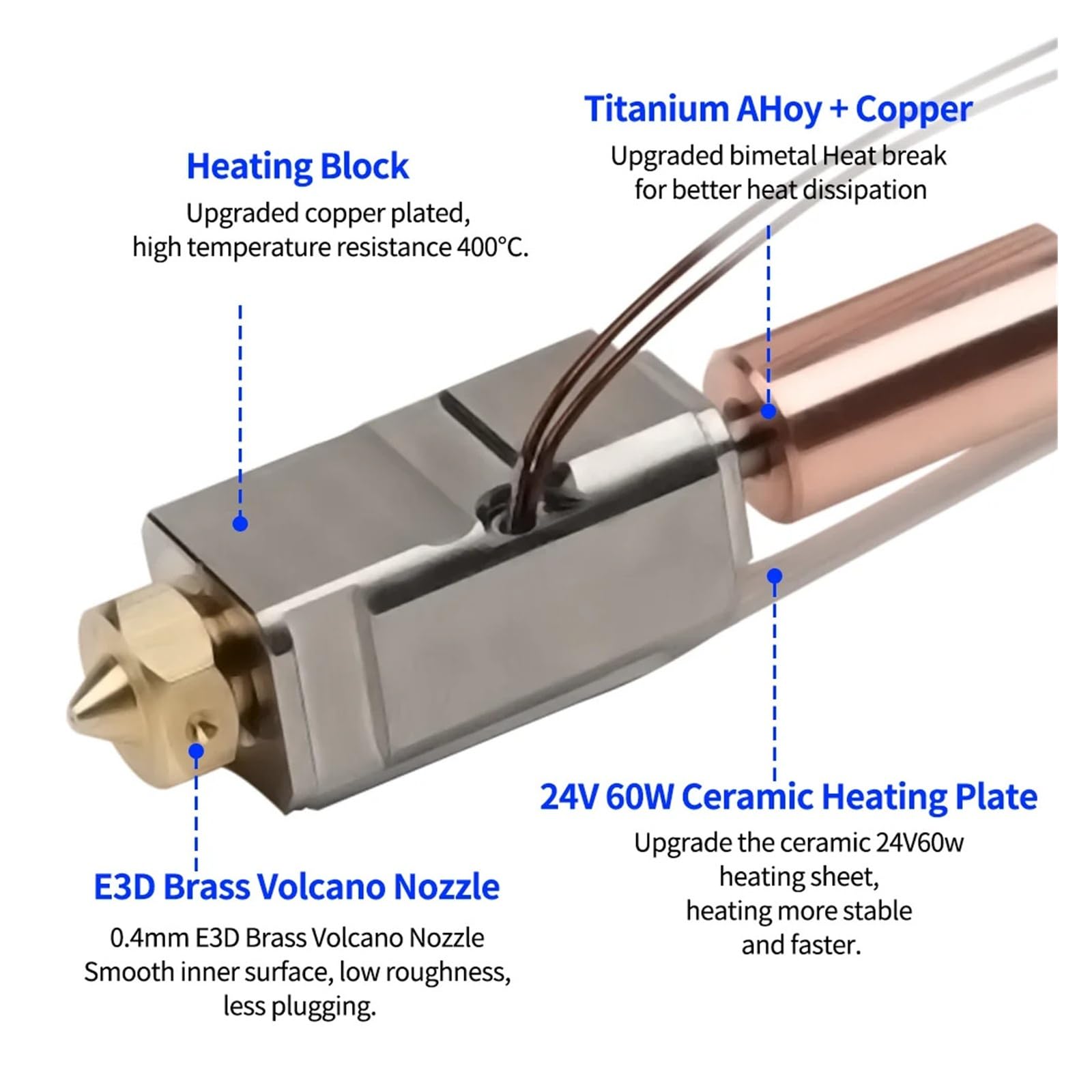 Compatibile con l'artiglieria, kit hotend for Sidewinder X1/X2