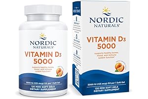 Nordic Naturals Vitamin D3 5000, 120 Soft Gels - Supports Healthy Body