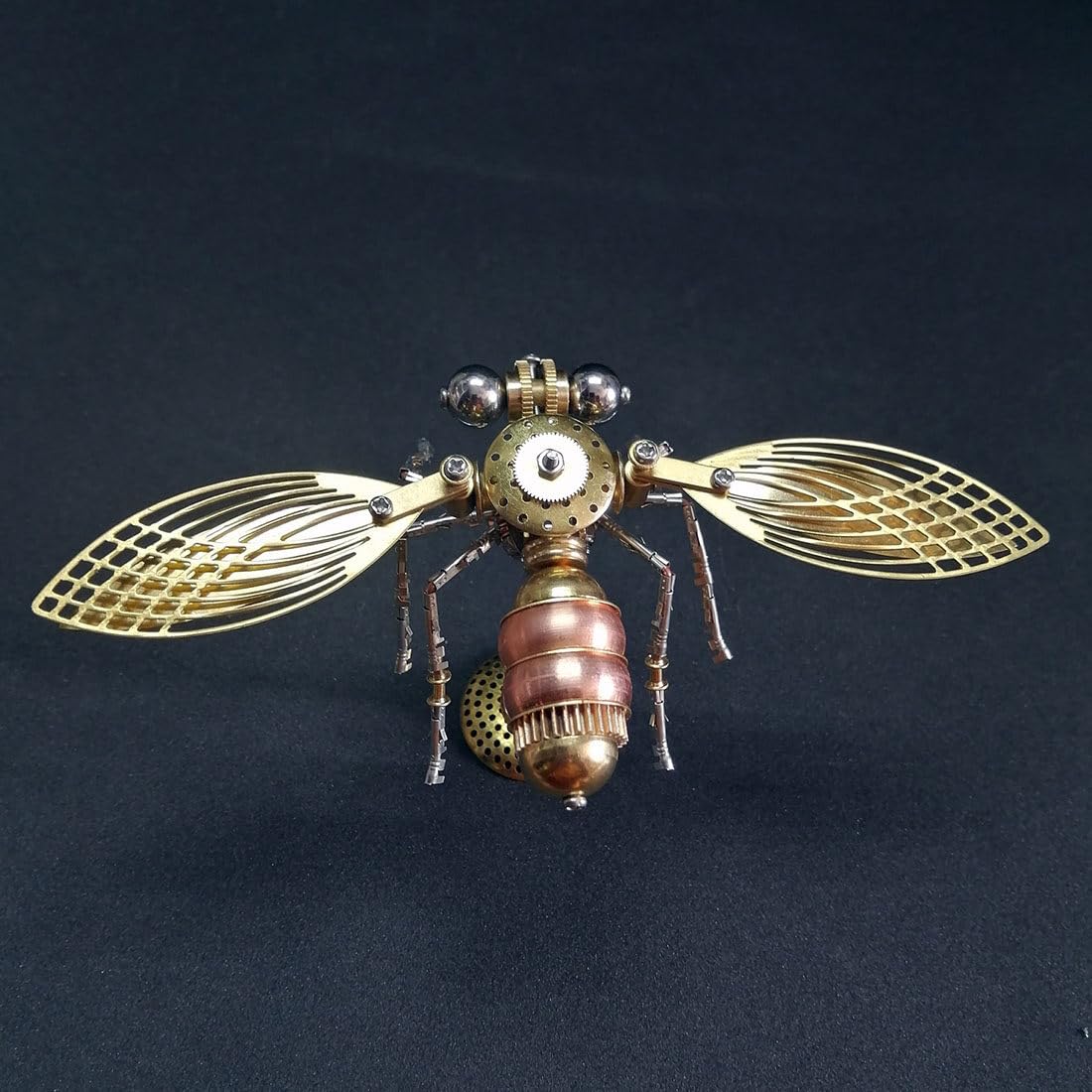 Novaray Metalowe puzzle 3D, steampunk, 143 części, mechaniczne owady, metalowe, punkowe, mała mucha, zestaw do montażu, model metalowy "zrób to sam", dla dorosłych i dzieci