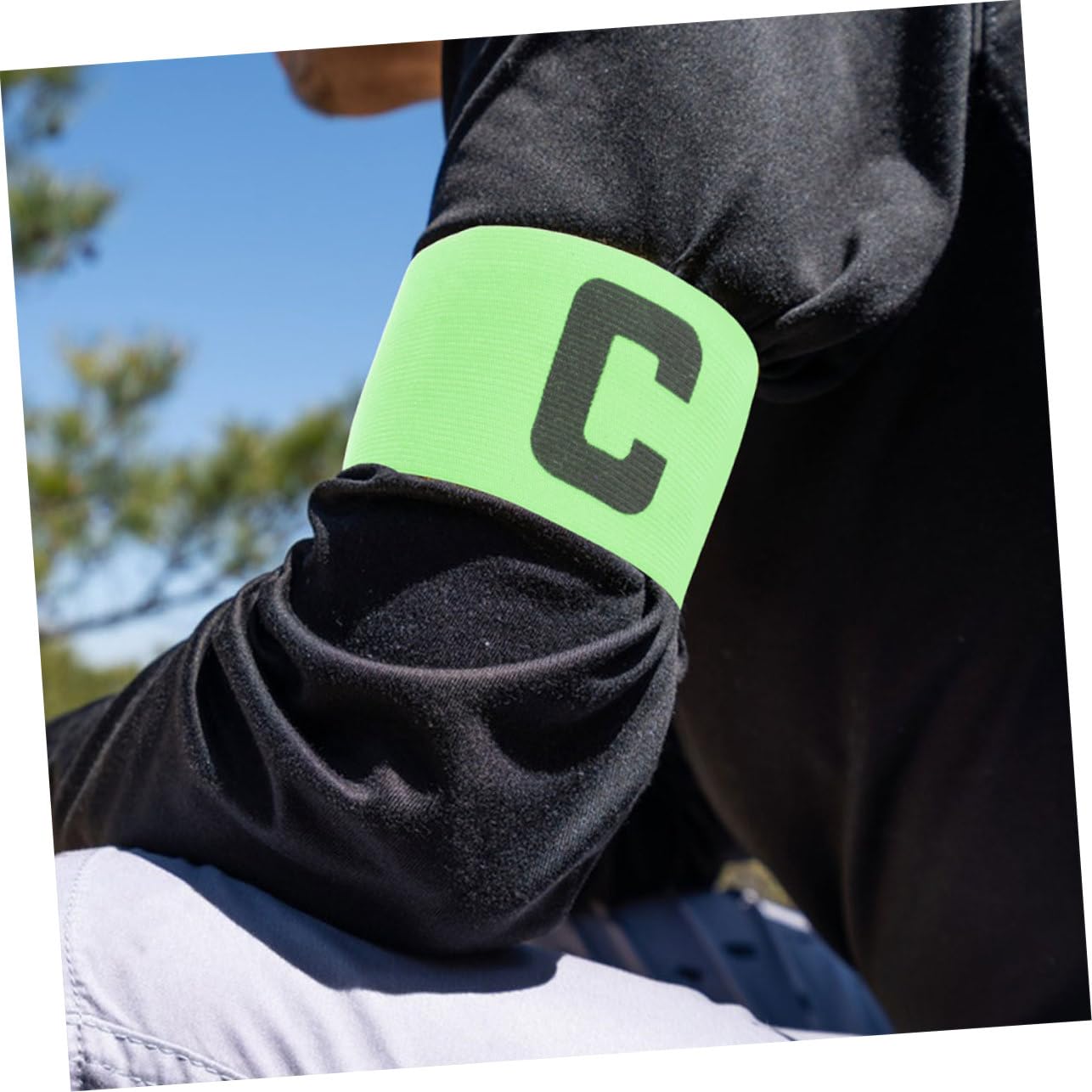 BESPORTBLE Fascia da Calcio Fascia Braccio Calcio Fascia Calcio Verde Fascia da Adulto Banda di Capitani del Braccio di Calcio Fasce da Sportivo