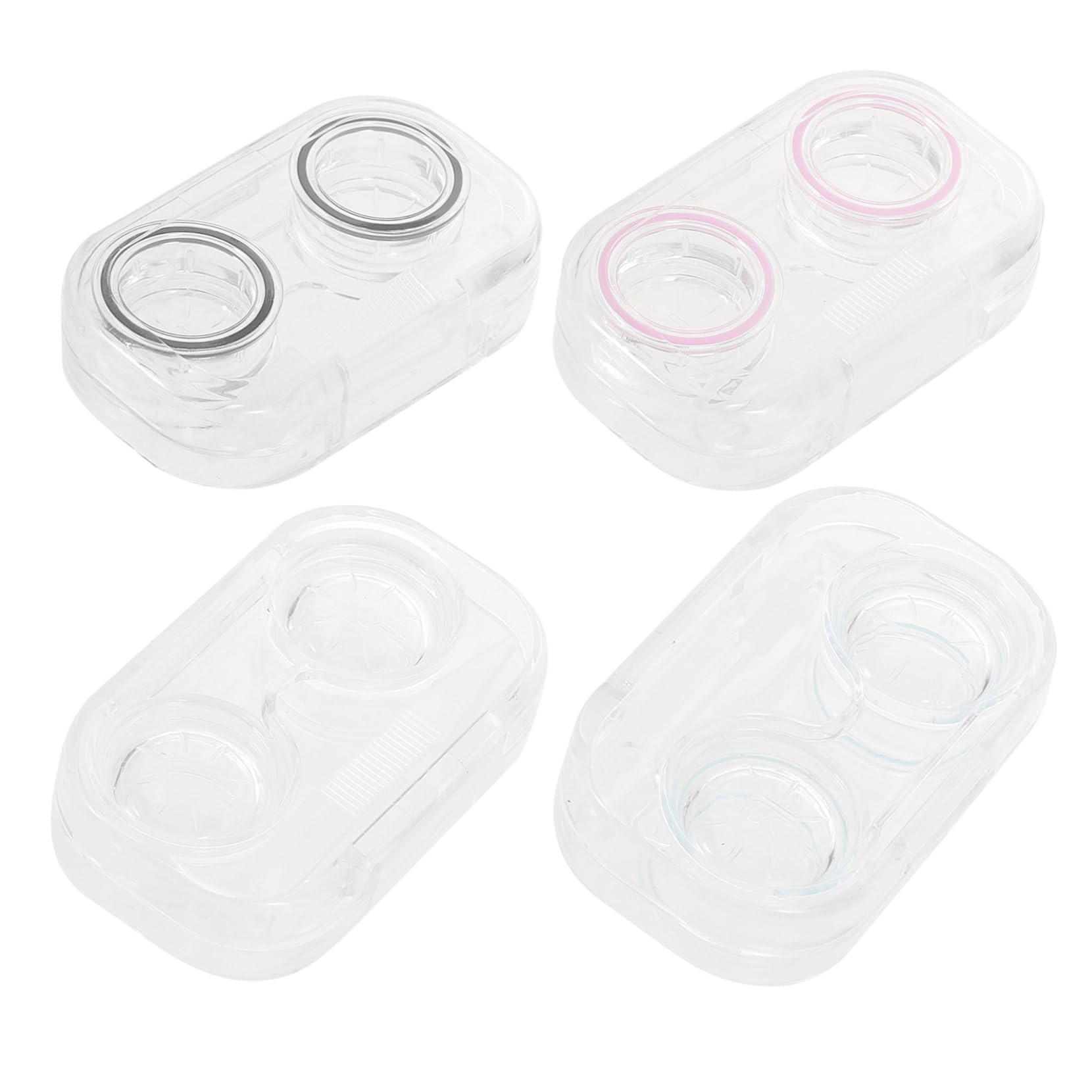 CALLARON 4 Set Custodia Per Lenti A Contatto Astuccio Organizzatore Di Lenti Custodia Per Occhiali P.s 4 Pezzi * 4
