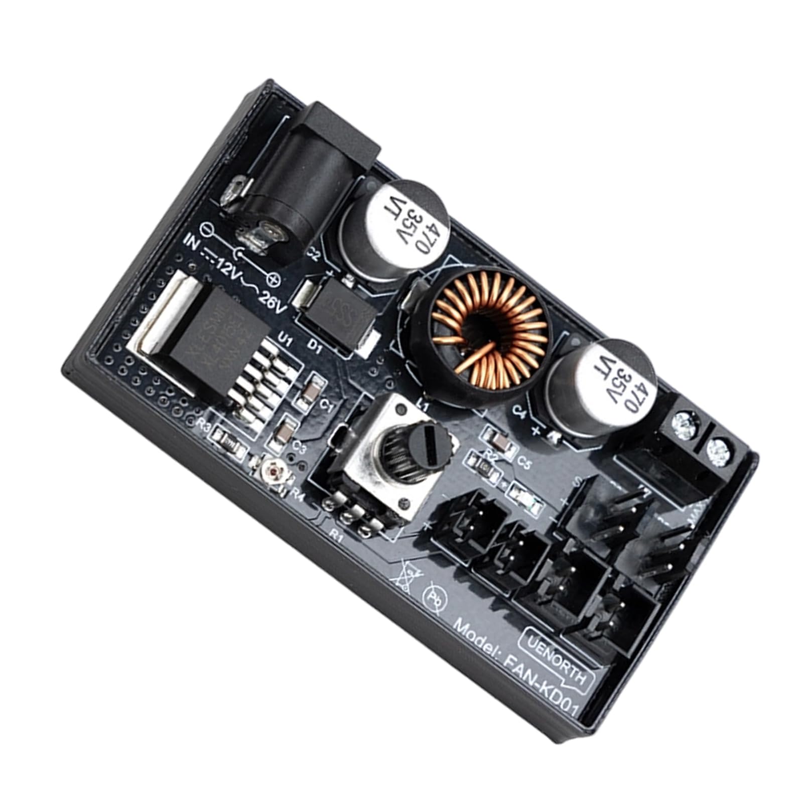 DC12V Multi-Channel Speed Controller with Overload for Computer Efficiency Computer Voltages Controller