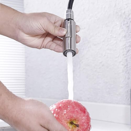 Miniatura 6 de Pieza de repuesto universal, grifo de cocina para baño, cabezal rociador, boquilla de agua, cromo pulido (cromado pulido)