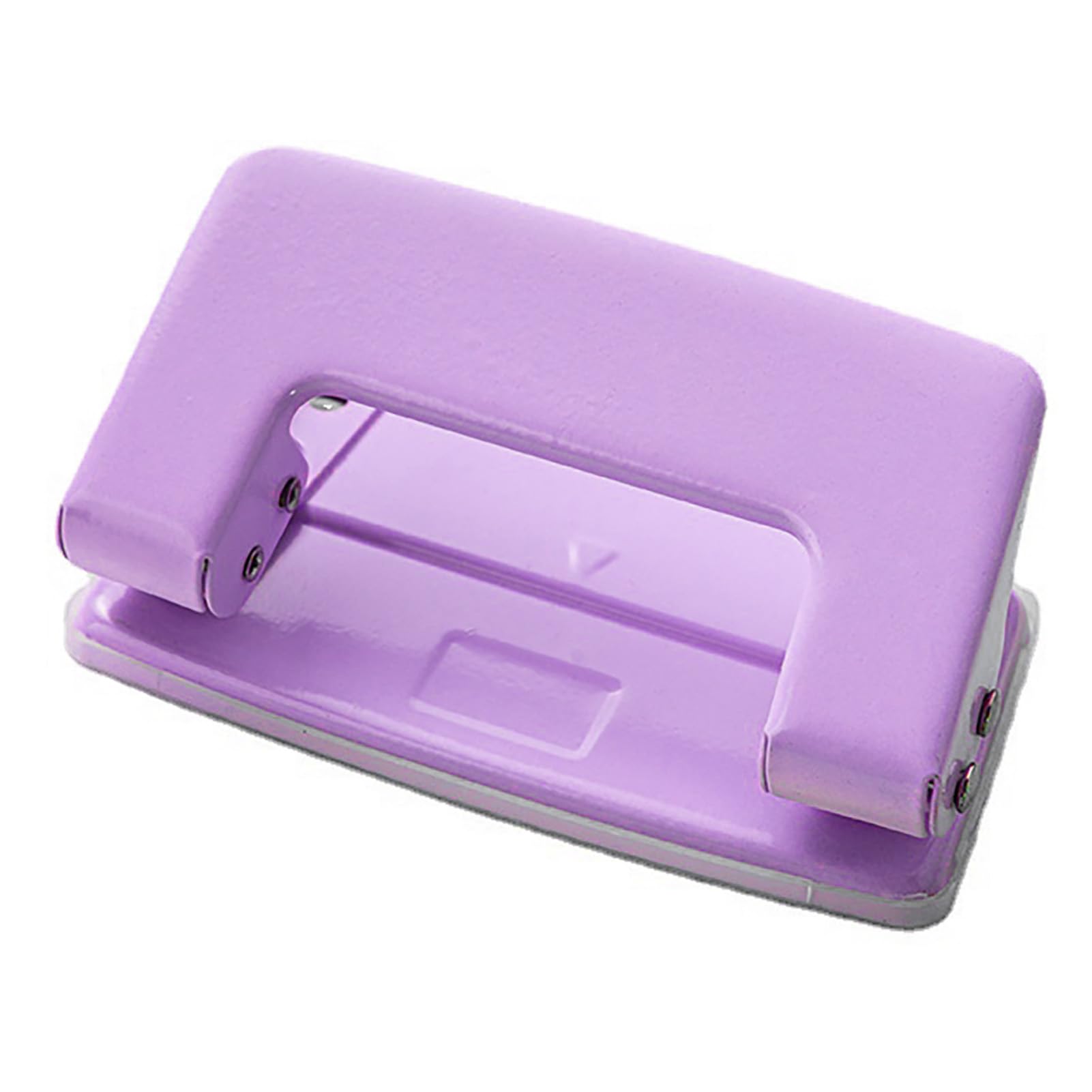 Sunicon 2 Hole Punch, 6mm/0.24in Aperture, 1mm/0.04in Punch Thickness, Low Effort Manual Puncher Paper Hole Punch for Paper Chipboard,Thin Metal,Craft Pape(Purple)