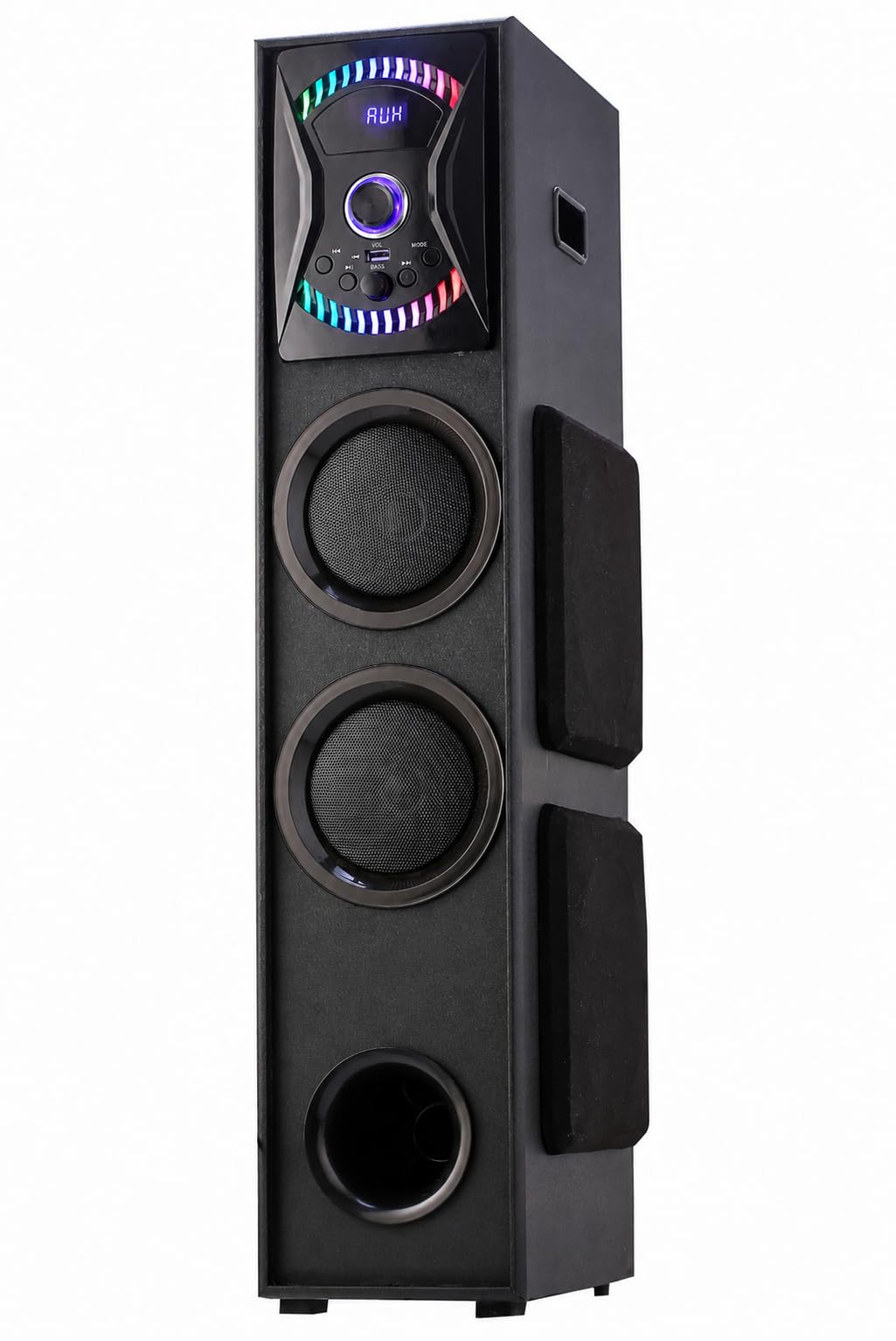 TECHXEWOO Vibe X2 2.2 Channel Home Theatre Speaker System | 160 Watts Peak Output | Bluetooth, USB, AUX, FM, RGB LED Lights | Deep Bass,Remote-image-22