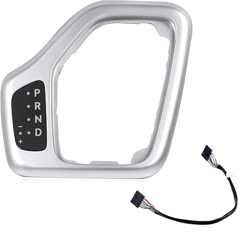 Dngbymx Bisel de palanca de cambios con arnés compatible con Jeep Cherokee 2014 2015 2016 2017 2018 plateado reemplazo # 601-402 disponible en Yaxa Venezuela
