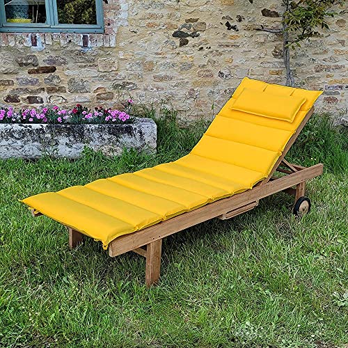 Teck'Attitude Matelas Moutarde pour Bain de Soleil