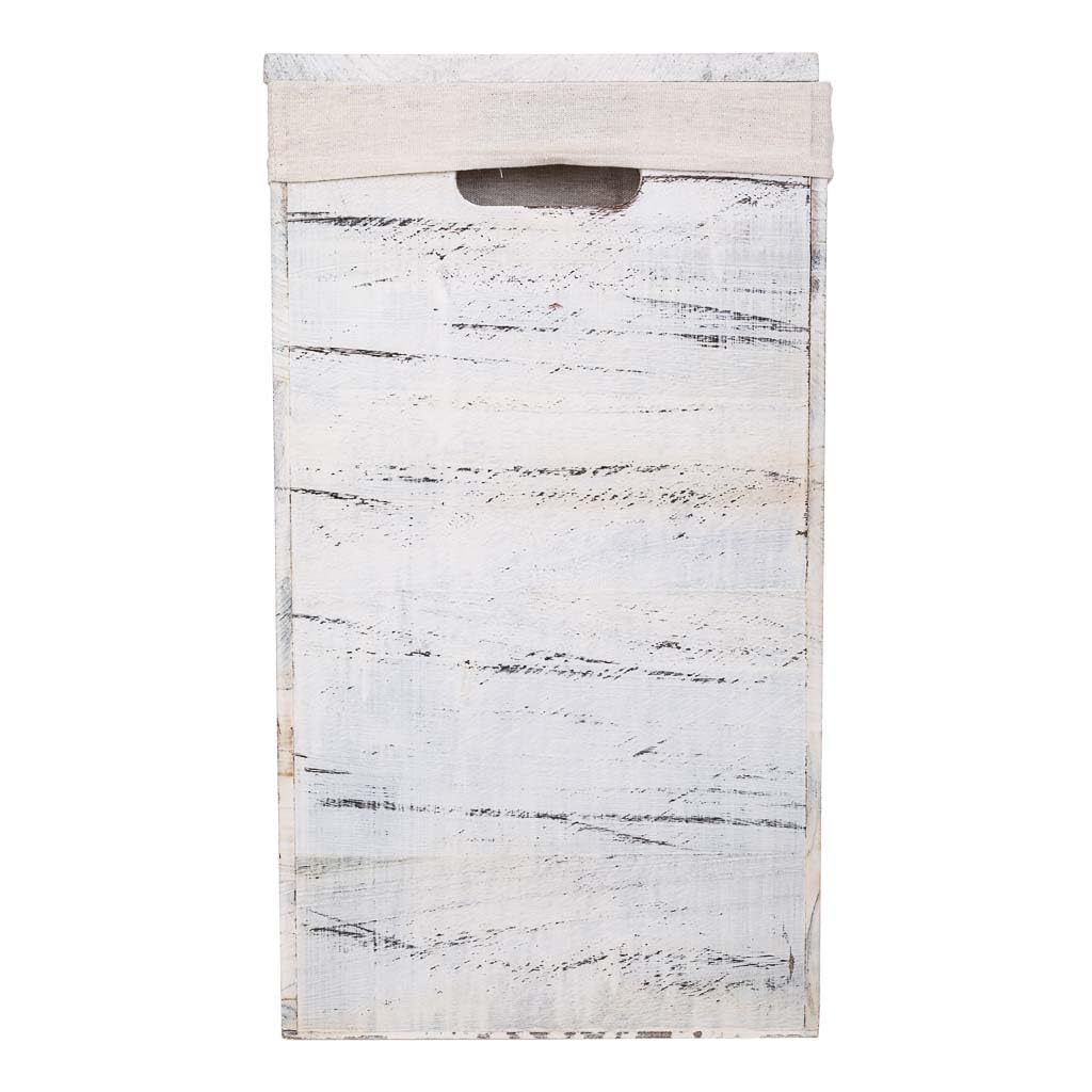 WANDERLUST DECO Cestos Ropa de Madera Set 2 pzas 40x30x54-34x26x47