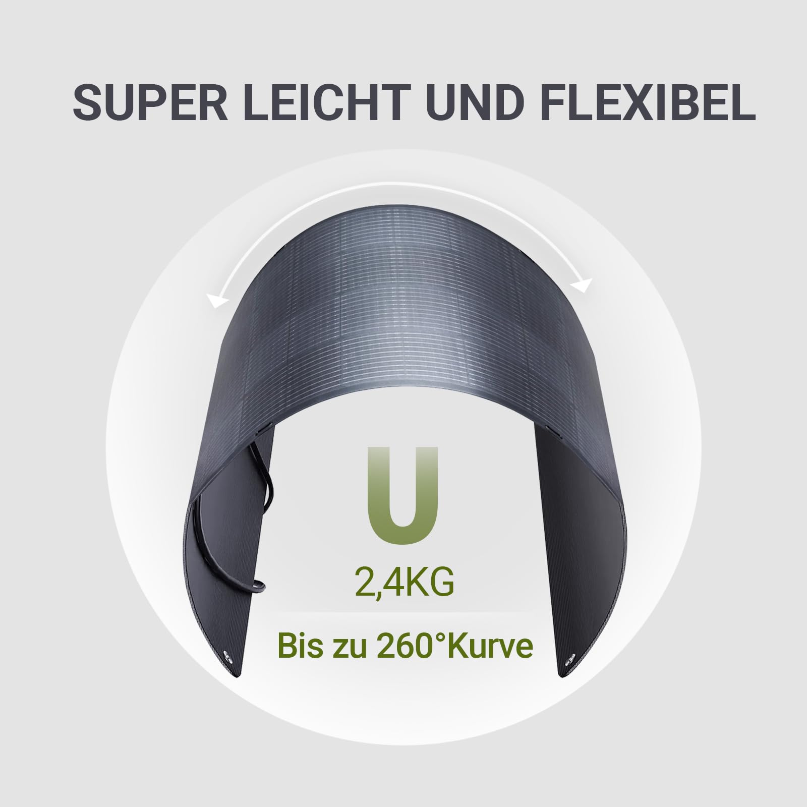 ALLPOWERS 2x 100W Flexibles Solar Panel SF100, Monokristallines Solarpanel IP68 Hocheffizient Solarmodul Solarzelle Photovoltaik Solarladegerät für Wohnmobil, Boote, Dächer, Camping