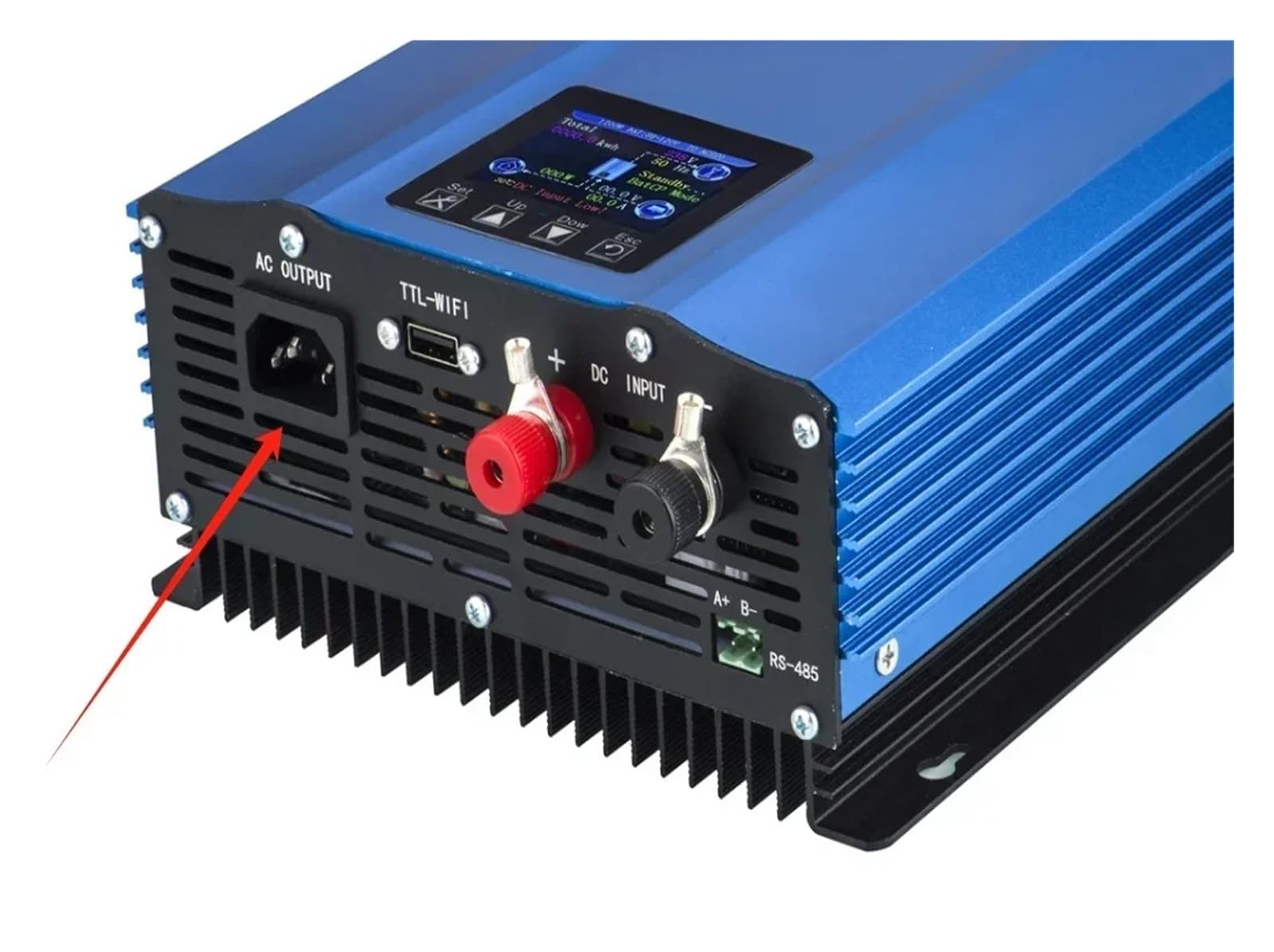 Convertidor Adaptador Inversor Descarga Batería Conexión A Red Solar 1200W 1000W 12 KW 1KW DC24V 26-45v 55-90V AC110V AC220V Limitador Potencia inversor