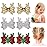 choicbaby 6pcs Christmas Hair Bows Clips 3 Glitter Sequin Baby Girl Hair Bows Christmas Tree Snowflake Bell Hair Accessories for Baby Girls Toddler Kids