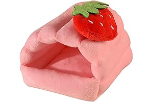 Strawberry Guinea Pig Bed: Cozy Hideout for Small Pets