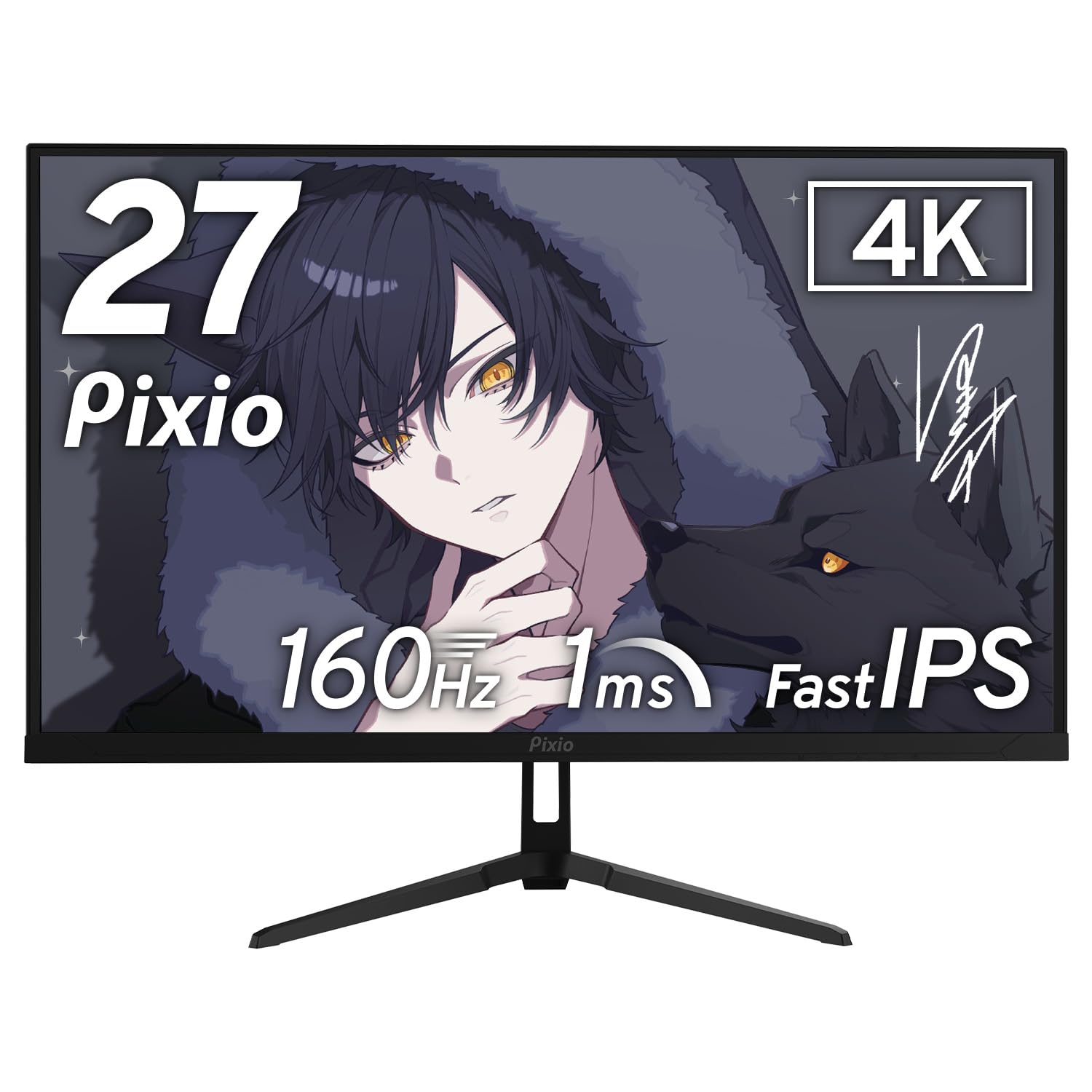 Amazon.co.jp: Pixio PX27U Wave Black Gaming Monitor 27