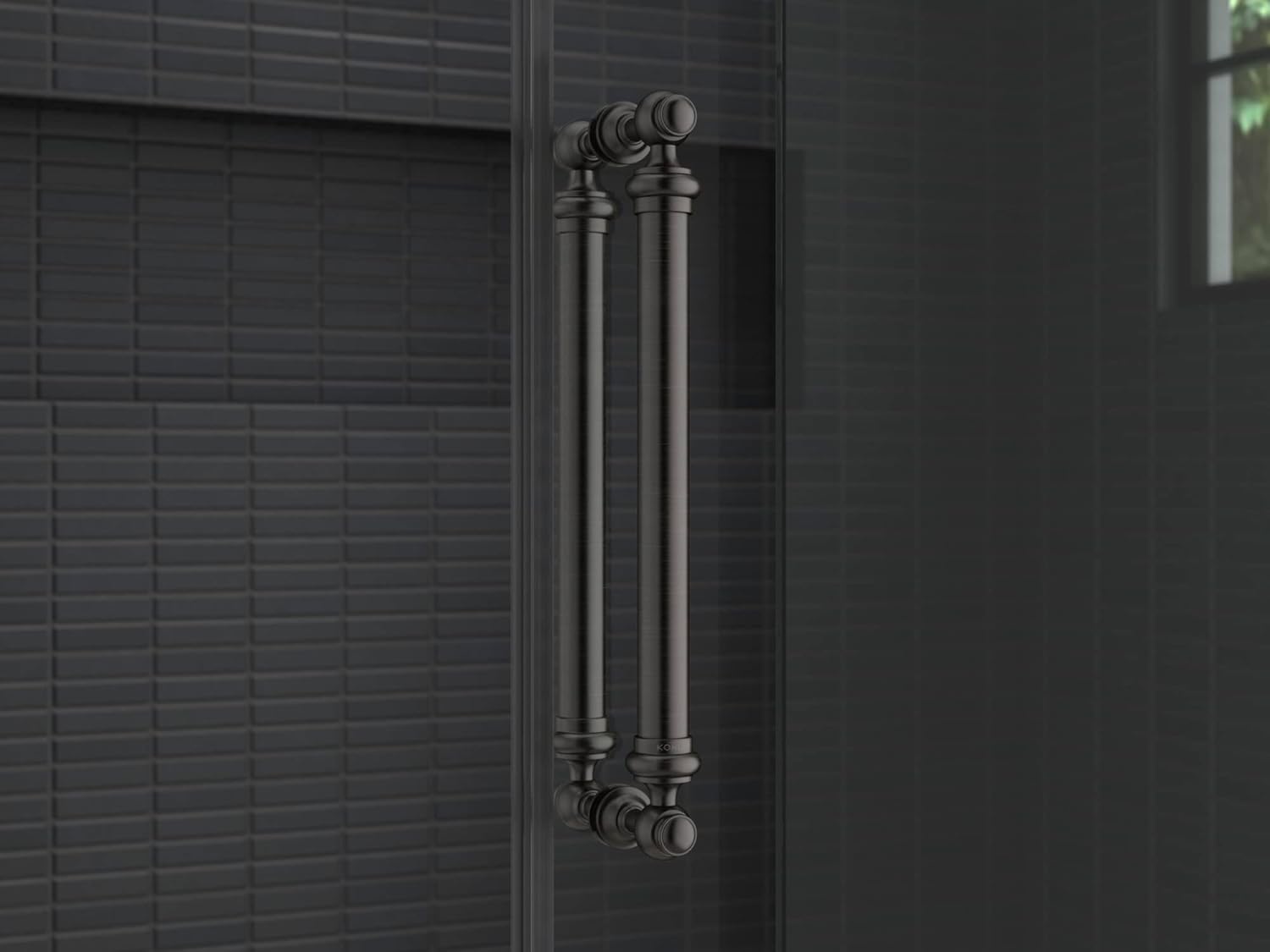 Kohler K-701728-2BZ 16-7/16" Back to Back Shower Door Handles, Oil Rubbed Bronze