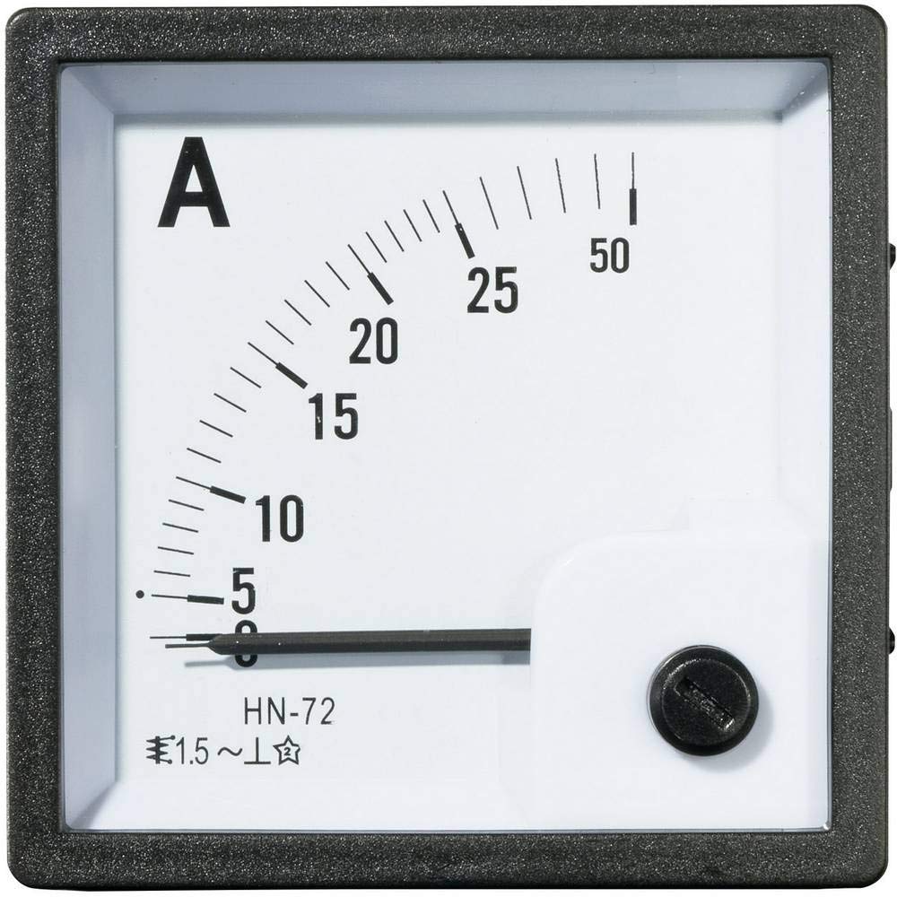 VOLTCRAFT AM-72X72/25A Analog-Einbaumessgerät AM-72X72/25A 25 A Dreheisen