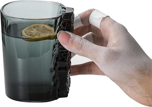 EVEREST GLOBAL Taza escaladora gris ahumado con agarre para pellizcos de 133 onzas regalos de entrenamiento para dedos para escaladores de rocas