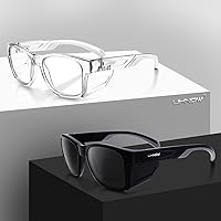 Vista 7 de UKNOW Safety Glasses - Anti Fog Lenses - Eye Protection with Side Shields - ANSI Z87.1 Protective Eyewear - UV Protection