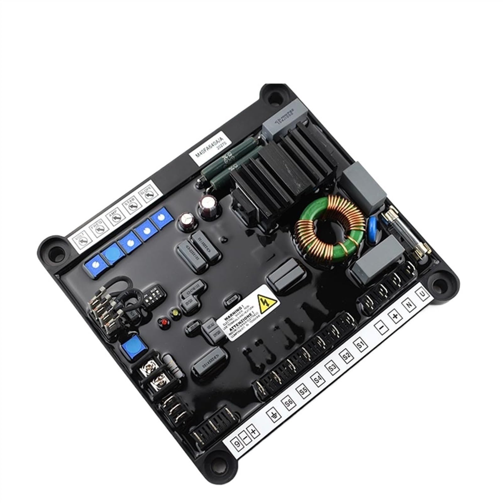 Generador diésel silencioso sin escobillas Marki M40FA640A Reguladores de voltaje automáticos 380 V trifásico Estabilidad ajustable