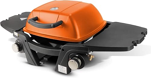 Kukoofyer Parrilla de gas portátil de propano, parrilla de propano de mesa, 24,000 BTU Parrilla de barbacoa al aire libre Parrilla de camping con