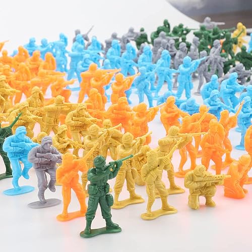 Miniatura 5 de ViiKONDO Ejército Hombres Juguete Tan Soldier 100pcsBag US Special Forces Figura de Acción Clásico Hombre Militar Escala 132 10 Poses Divertido