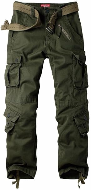 black multi pocket cargo pants