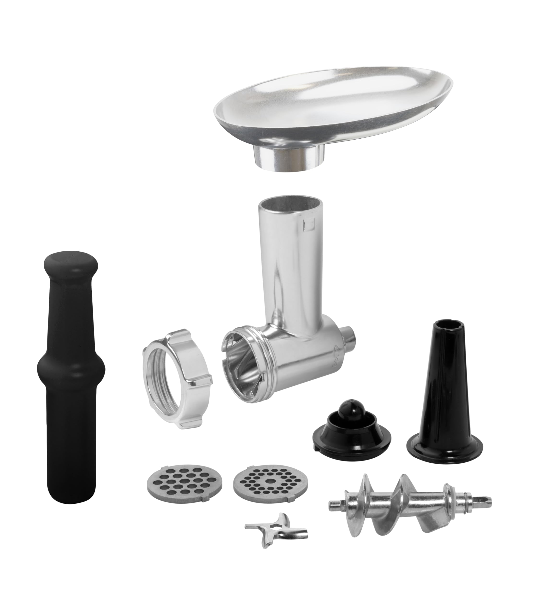 Picadora de Carne, 1300 W Máx, Para Carne Picada, Salchichas y Kubbe, 2 Discos de Acero Inoxidable, Picado Medio y Grueso, Piezas Desmontables, AMG300HM