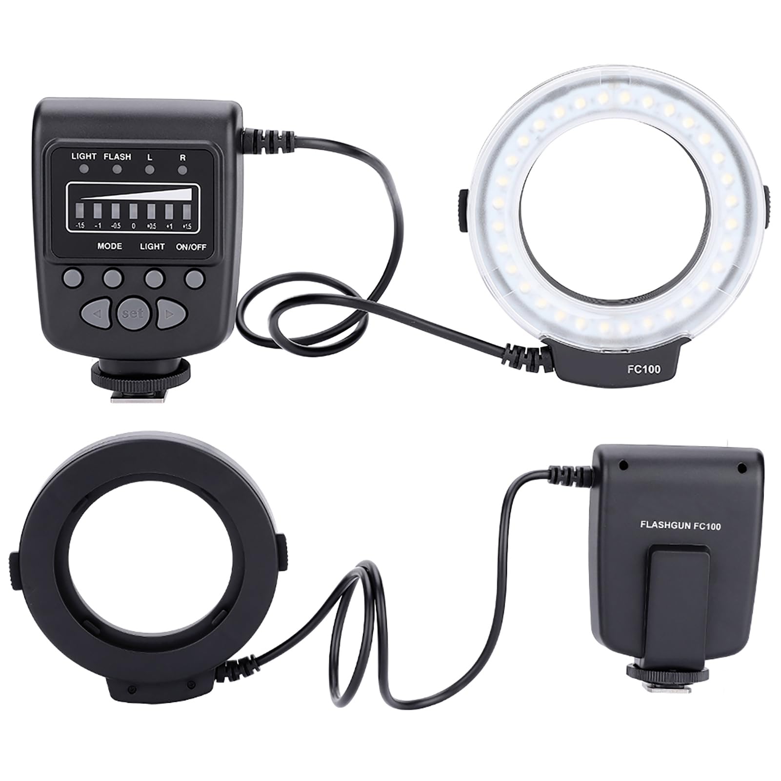 Flash Annulaire pour Appareil Photo, Flash Annulaire, Portable pour Les Amateurs de Photo, Accessoires pour Appareil Photo