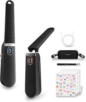 Enya CYBER-G Pocket Guitar,Portable Smart Guitar with Built-in Speaker,Musical Instrument Gift, Easy-to-Learn for Beginners,Fun Musical Educational Gift for Children & Teens & Adults Black