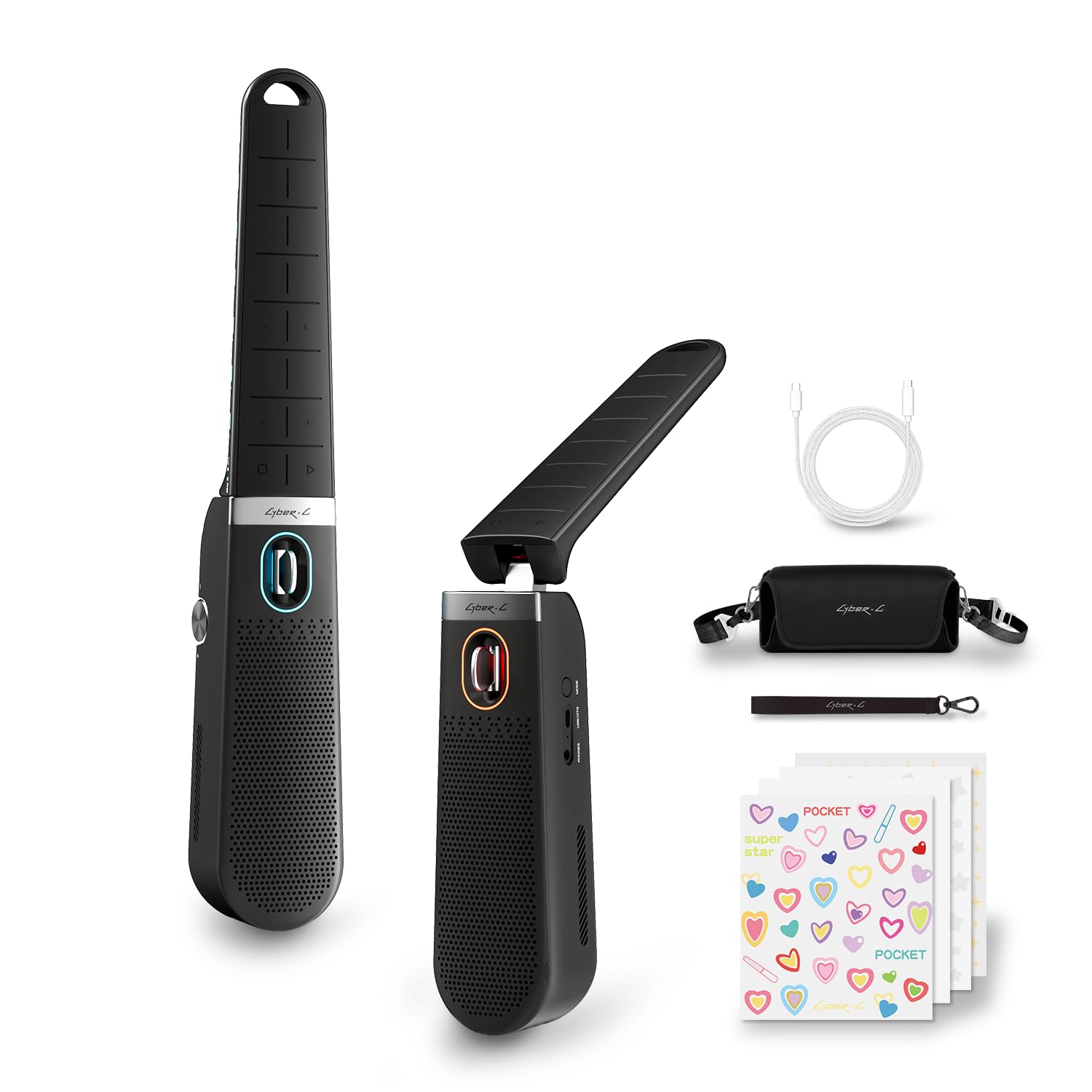 Enya Cyber-G Pocket Smart Gitarre, Tragbares Lerninstrument inkl. App | 0,8 kg leicht, interaktive Musikfunktionen, kreative Sounds, ideal für Anfänger, Kinder und Erwachsene zum Lernen und Spielen