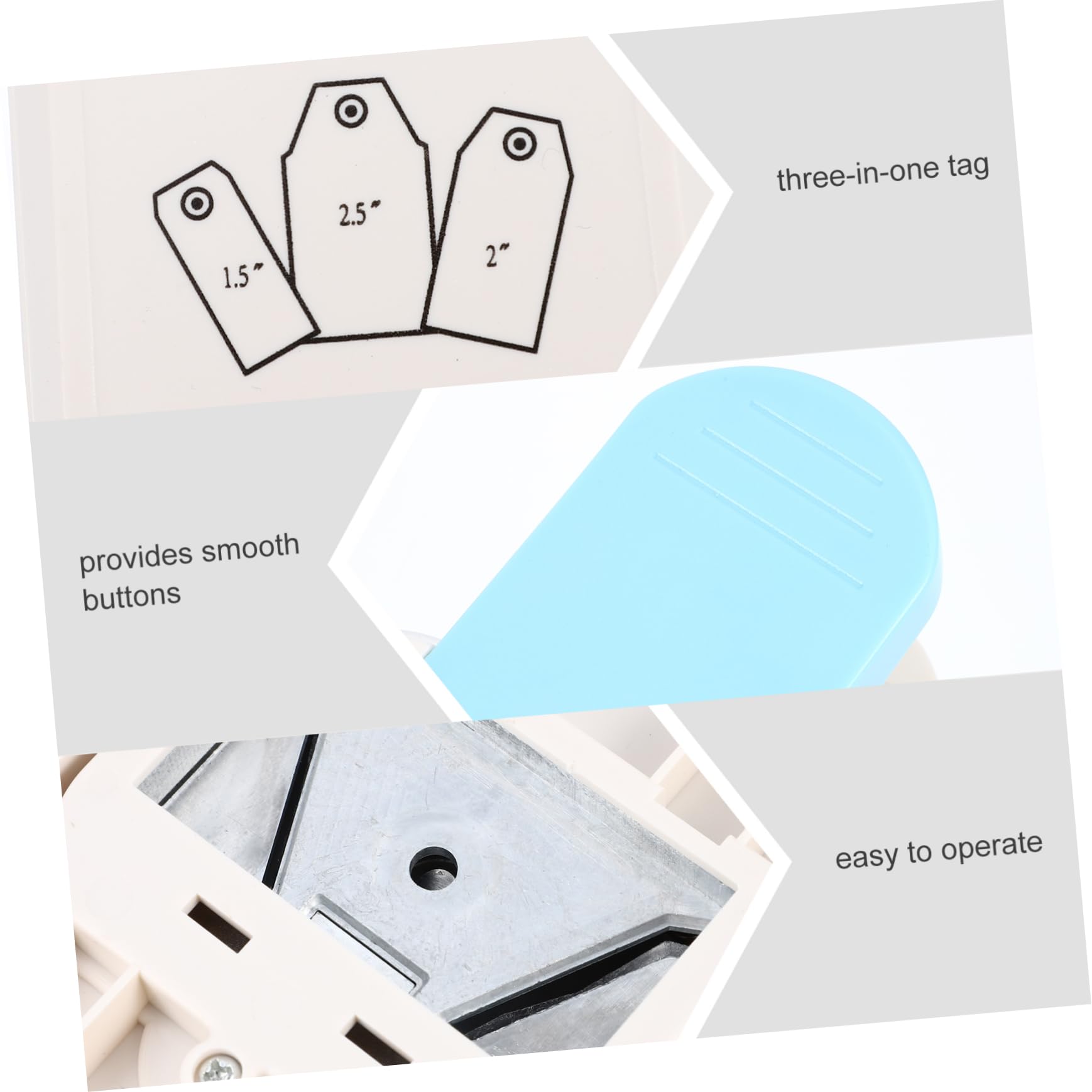 Perforatrice D’étiquettes Trois Scrapbooking Diy, 3 Largeurs