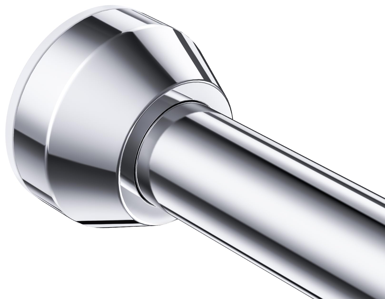 TEECK Shower Curtain Rod, 40-72 inch Adjustable Tension Spring, Shower Curtain Rod Tension, Premium Stainless Steel