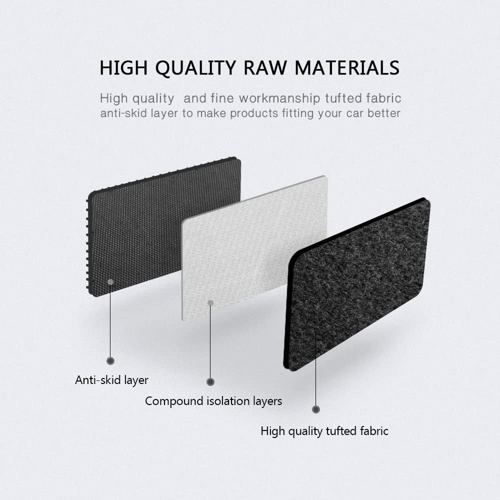 IKON MOTORSPORTS, Floor Mat Compatible with 2018-2024 Chevy Equinox & GMC Terrain, All Seasons Weather Interior Mats Carpet 3PC Set Beige Nylon, 2019 2020 2021 2022