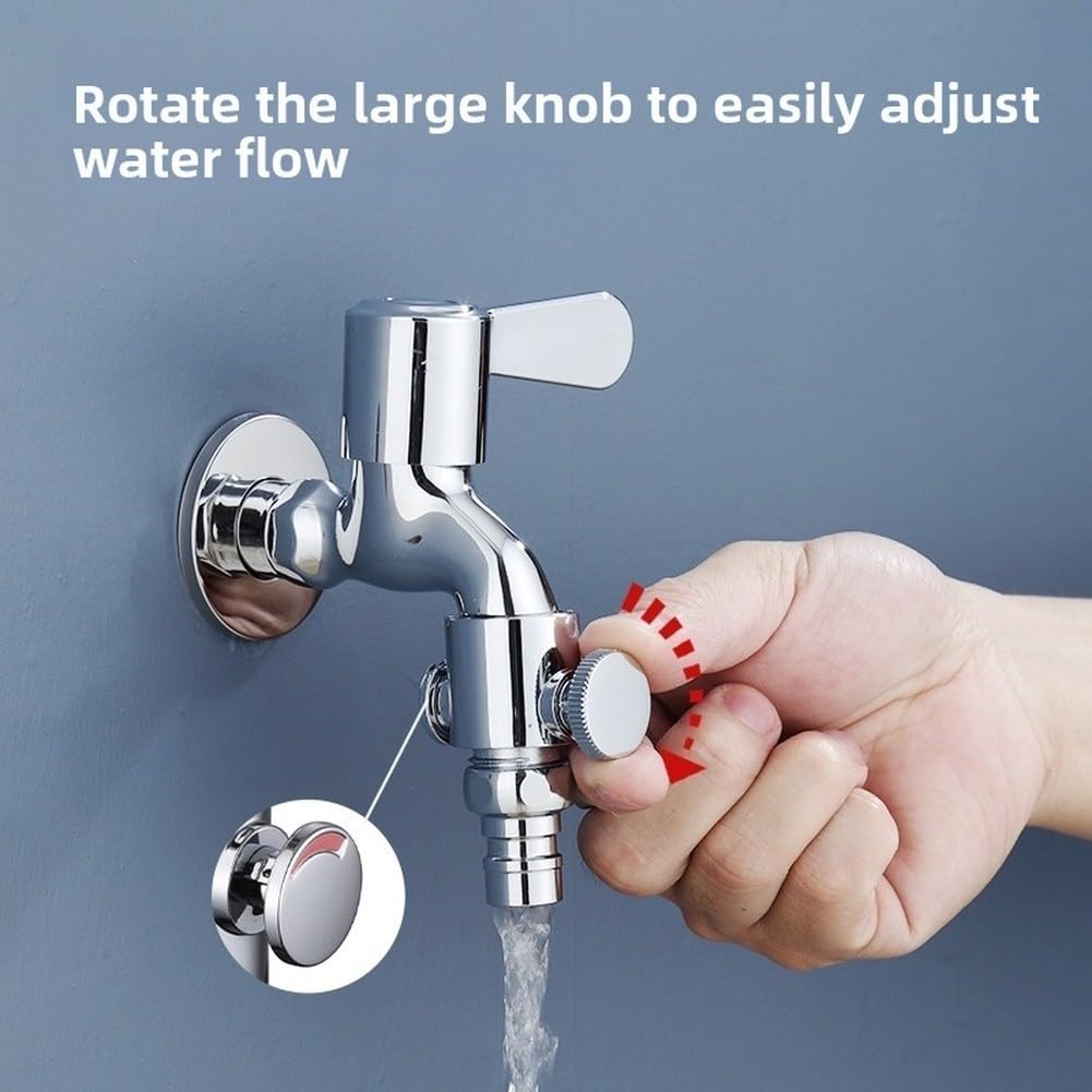 Llave de Escuadra G1/2 para latón Macizo Válvula de Cierre Agua Fría Caliente para Lavabo Cocina Baño 20.5mm(faucet)
