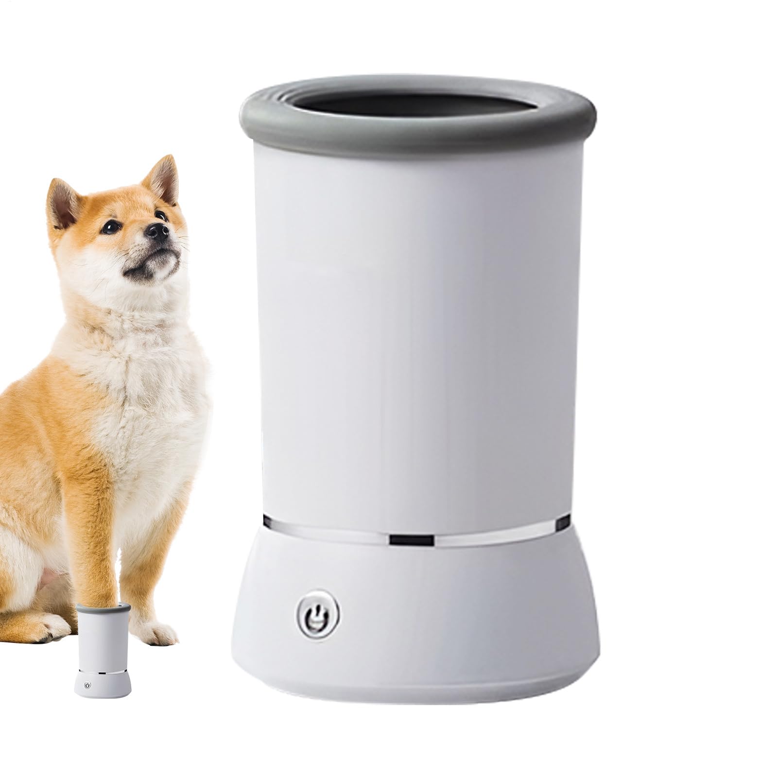 Pulitore Automatico Zampe Cane Per Piccole Medie Grandi Dimensioni Per Eliminare Sporco Polvere 17.2x10.5cm Bicchiere Lavaggio Artigli Cane Ricaricabile Da USB Con Setole Silicone Morbido