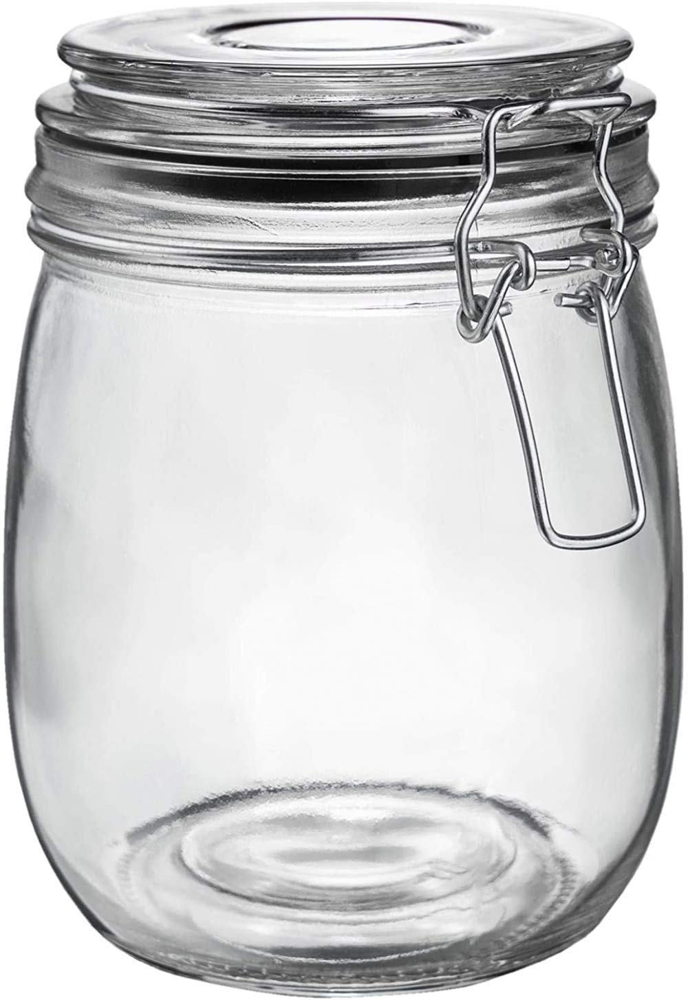 Barattolo Ermetico In Vetro, Zuccheriera Portatile Di Grande Capacità, Contenitore Per Il Tè, Barattolo Kimchi, Vasetti In Vetro Per Stoviglie Con Coperchio A Clip Ermetico Per Frutta -Round||750ml