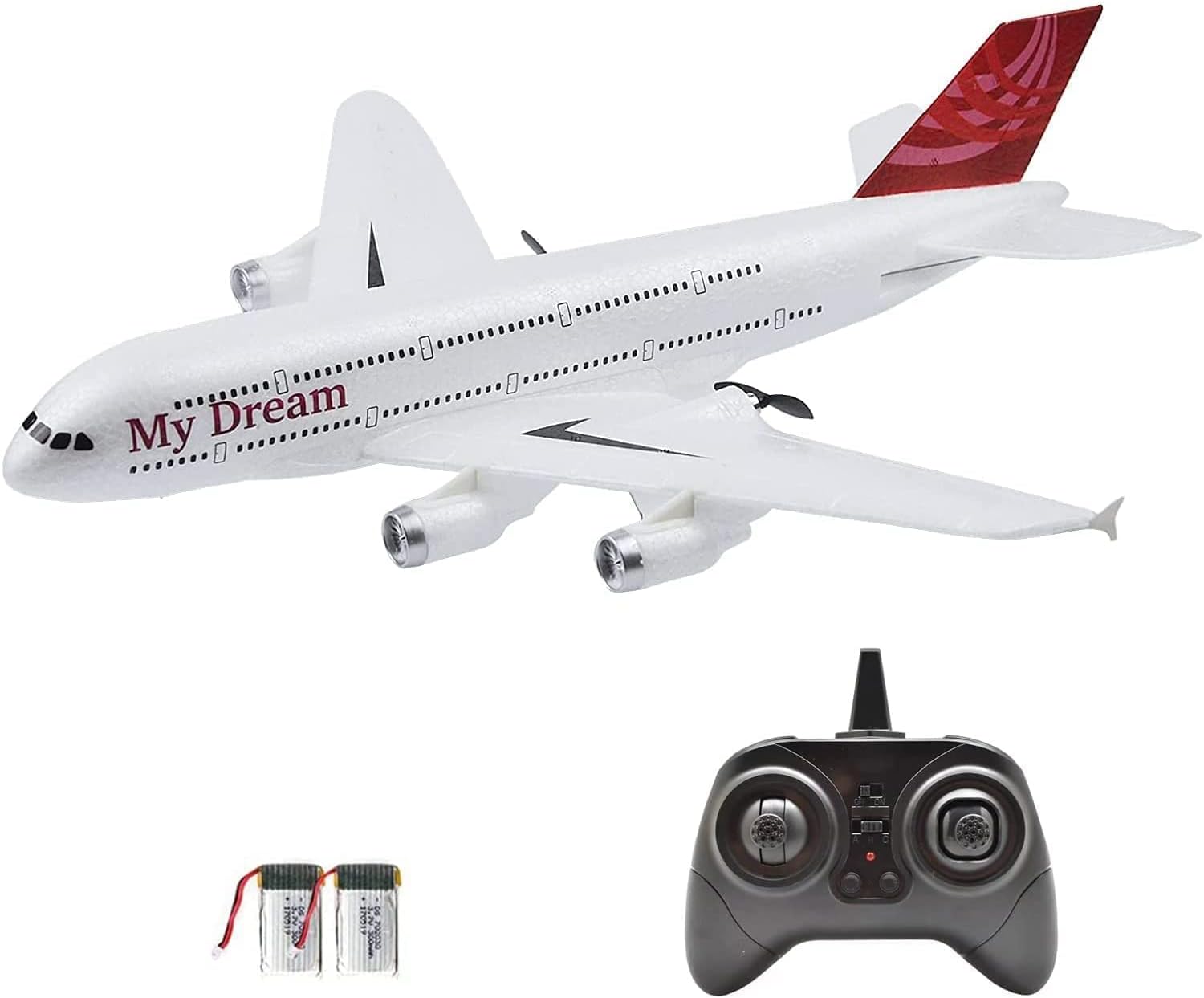 2.4Ghz 3 Channel RC Plane - Ready to Fly, 410mm Wingspan, 6-Axis Gyro RC Airplane for Kids & Adults, Stability Flight for Beginners