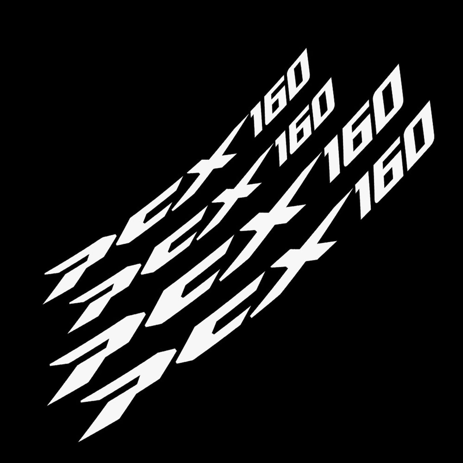 Motorcycle Front and Rear Tire Rim Reflective Decals Stickers for PCX160 Pcx 160 Motorbike(Color4)