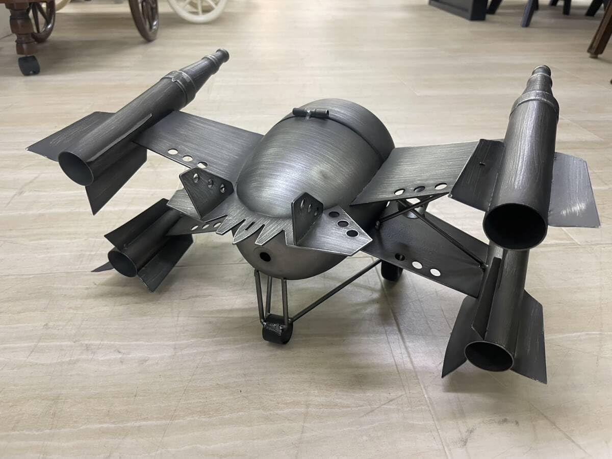 時計 飛行機 壁掛け時計 戦闘機 インダストリアル 掛時計 ウォール 
